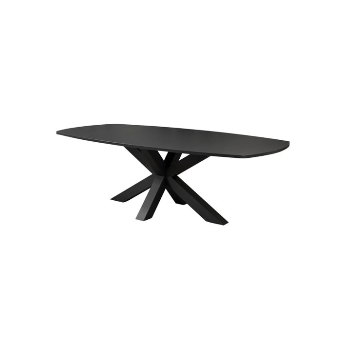 Vergadertafel Equa - Deens Ovaal Spinpoot 240 x 120 cm