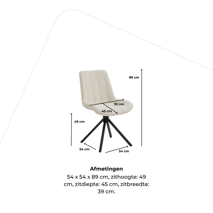 Dining room chair Horn - cross leg