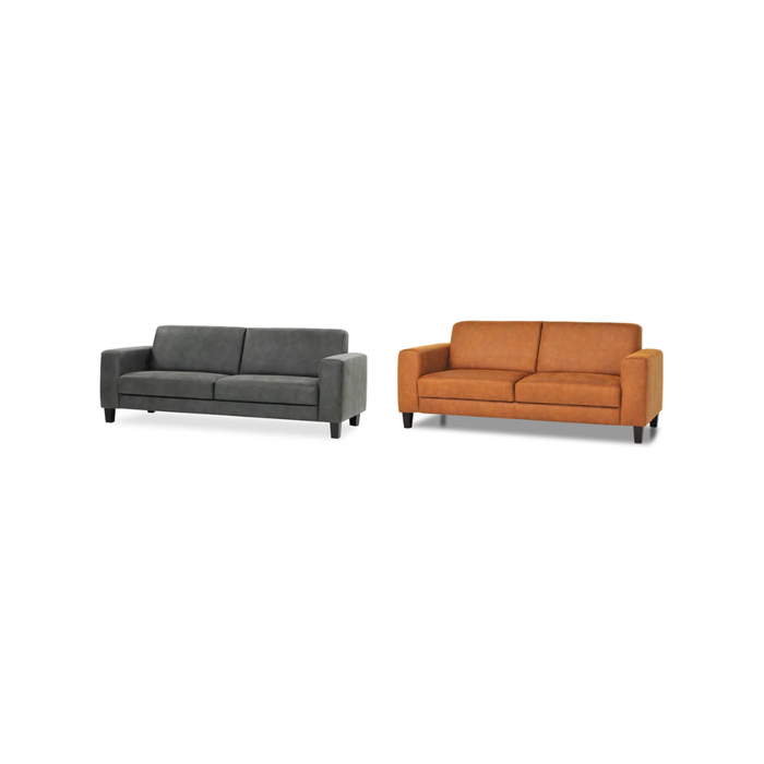 Sofa Solido 2-osobowa ze sztucznej skóry