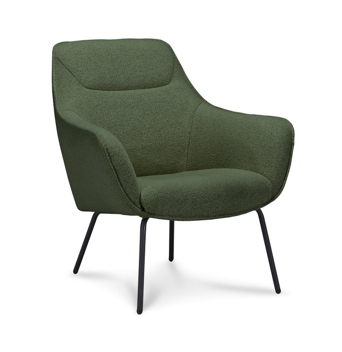 Fauteuil Miro fluweel - stalen poten