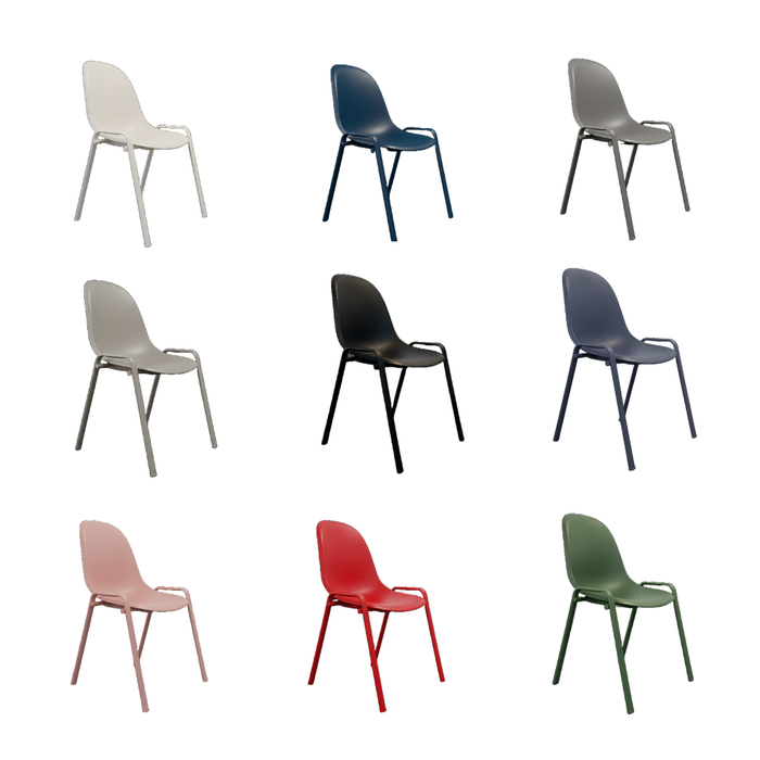 Stapelstoel Bold - stalenframe