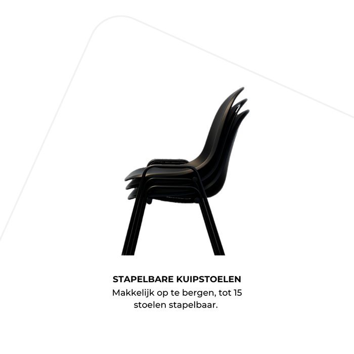 Stapelstoel Bold - stalenframe