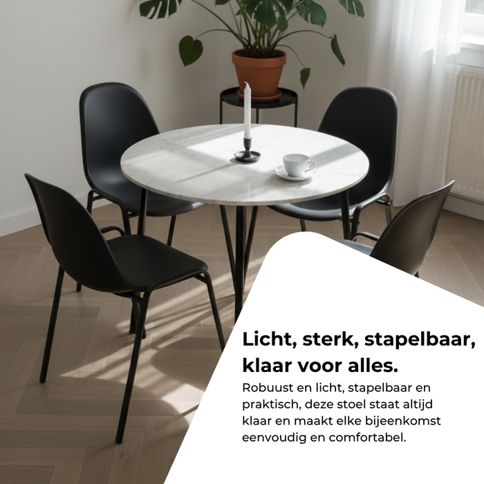 Stapelstoel Bold - stalenframe