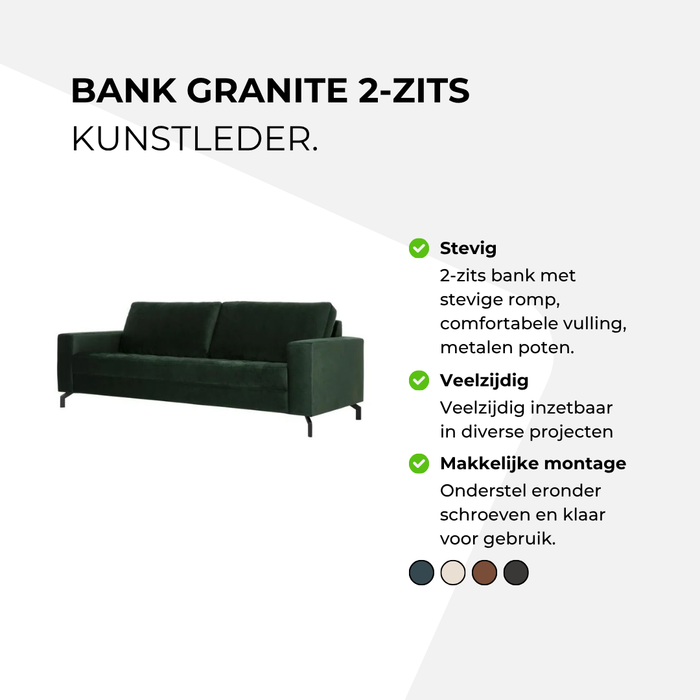 Bank Granite 2-zits
