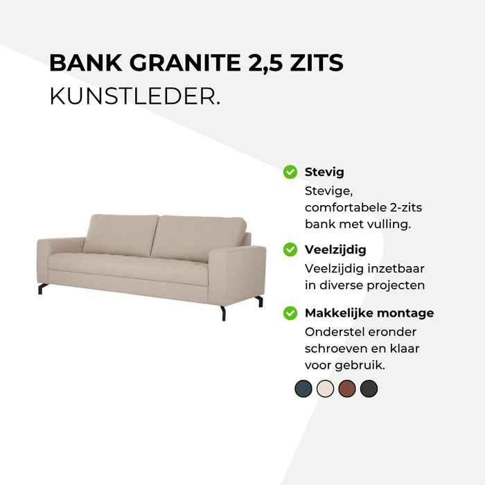 Bank Granite 2,5 zits