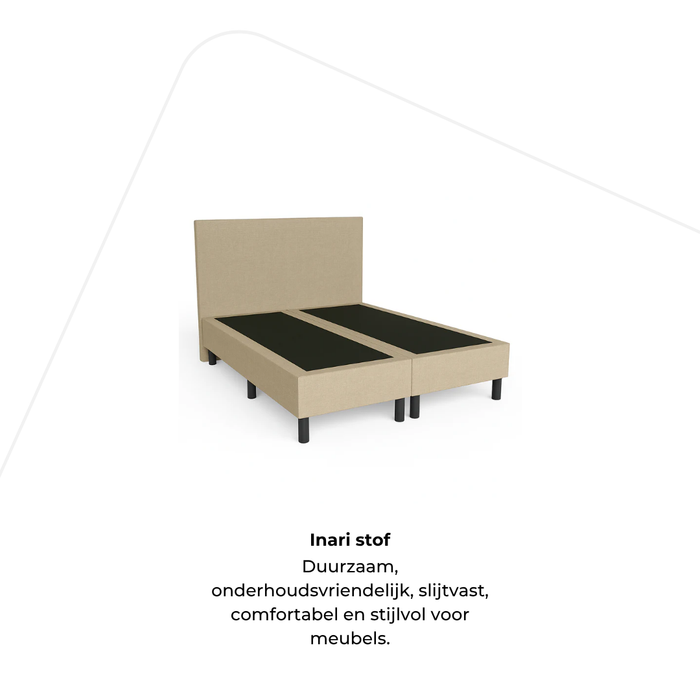 Boxspring Inari stof incl. hoofdbord 180 x 200 x 32cm