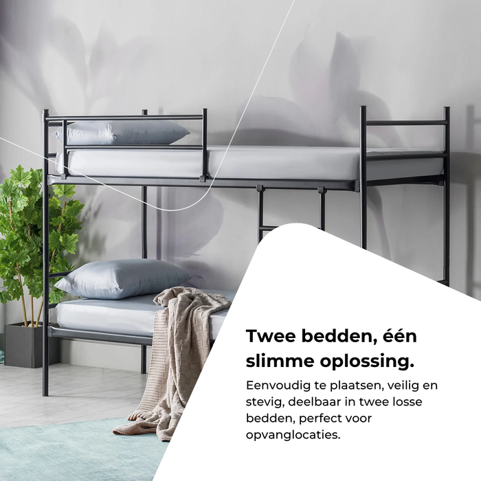 Stapelbed 93 x 205 x 157 cm deelbaar