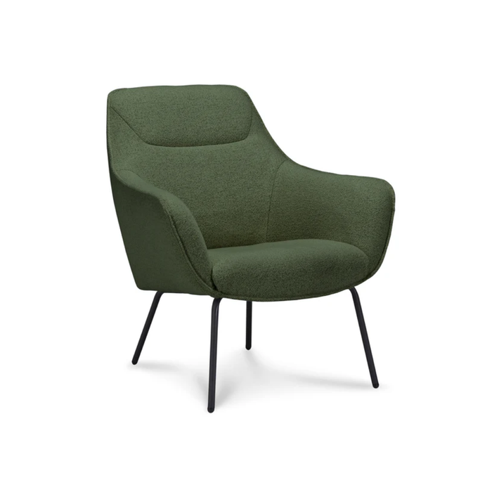 Fauteuil Miro fluweel - stalen poten