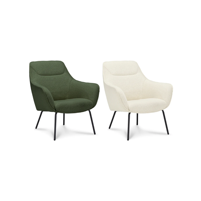 Fauteuil Miro fluweel - stalen poten