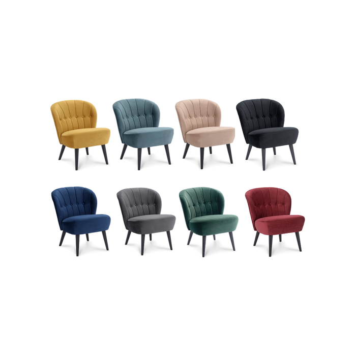 Fauteuil Salerno - houten poten