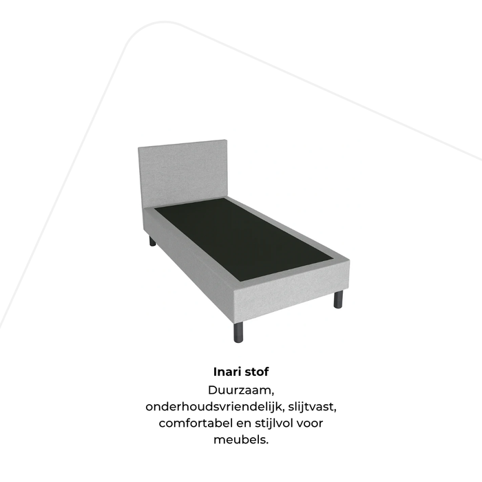 Boxspring Inari stof incl. hoofdbord 90 x 200 x 32cm