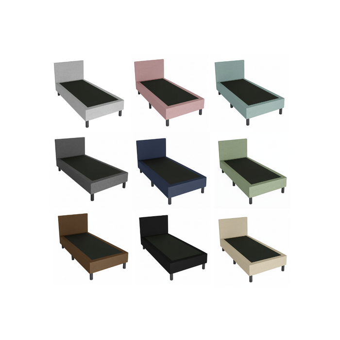 Boxspring Inari stof incl. hoofdbord 90 x 200 x 32cm