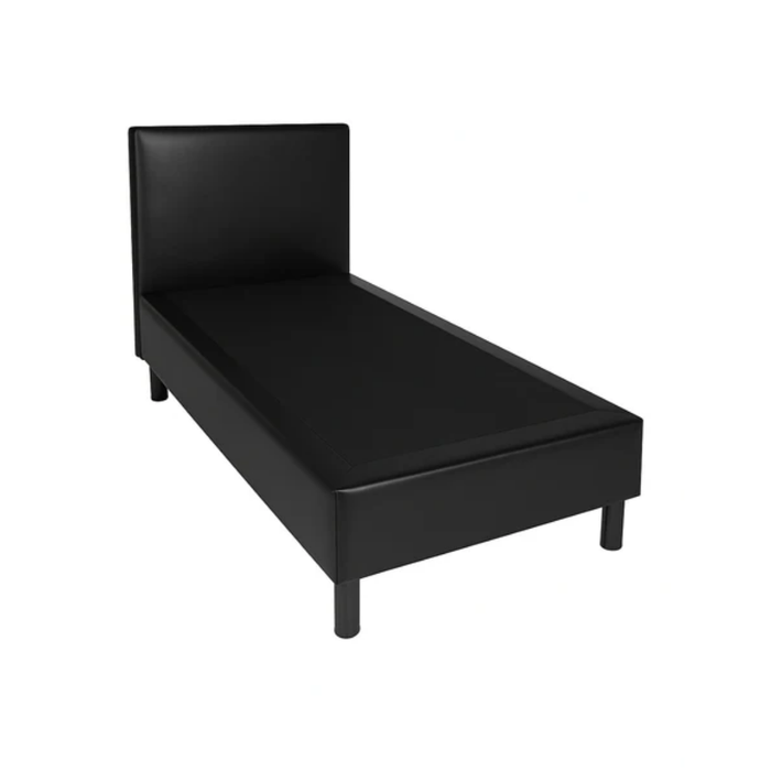 Boxspring skai leer incl. hoofdbord 90 x 200 x 32cm