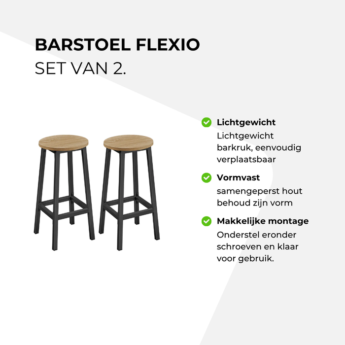 Barstoel Flexio - set van 2