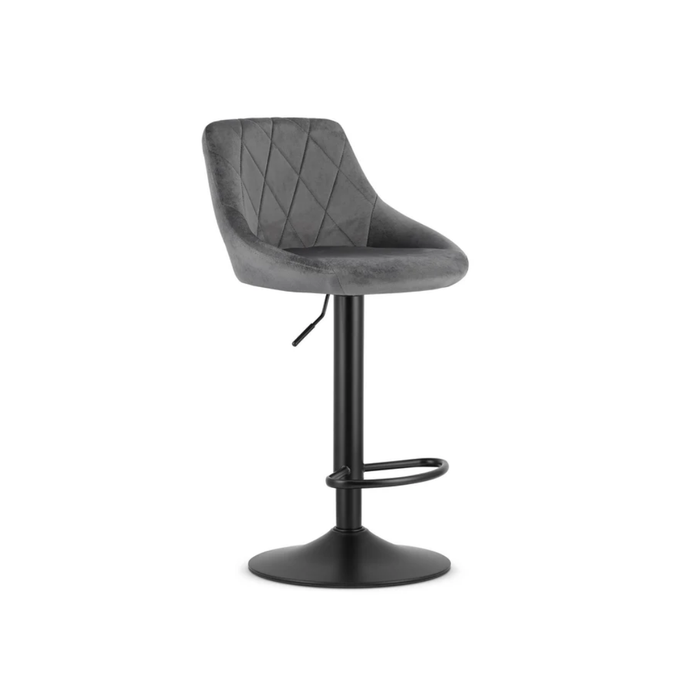 Barstoel Nero Velvet - trompetvoet