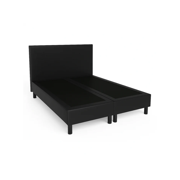 Boxspring skai leer incl. hoofdbord 180 x 200 x 32cm