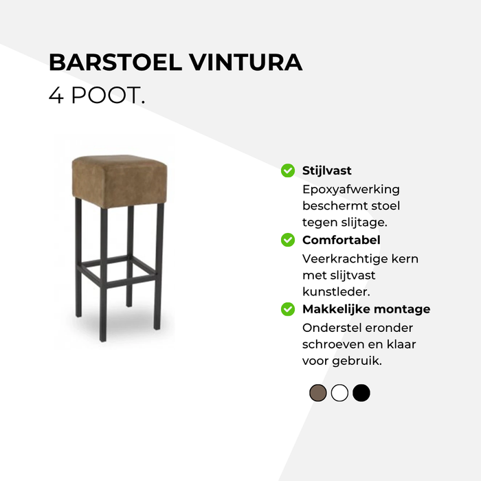 Barstoel Vintura - 4 poot