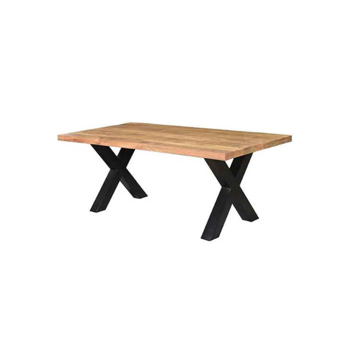 Eettafel Brut Mangohout - kruispoot