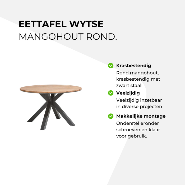 Eettafel Wytse Mangohout - Rond