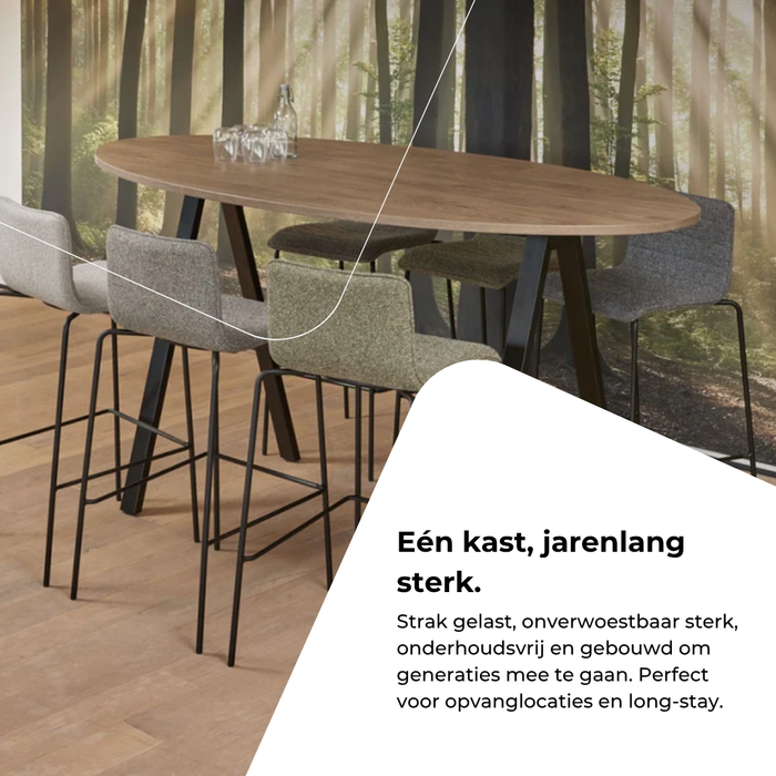 Bartafel Salerno - 220 x 110 cm