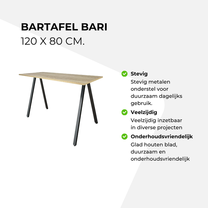 Bartafel Bari - 120 x 80 cm