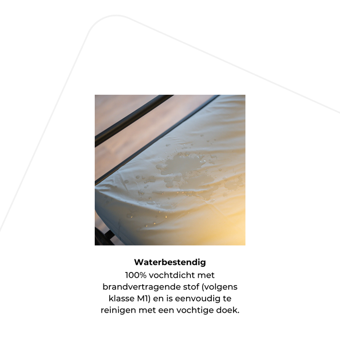 Matrasbeschermer - Incontinentiehoes brandvertragend lichtgrijs