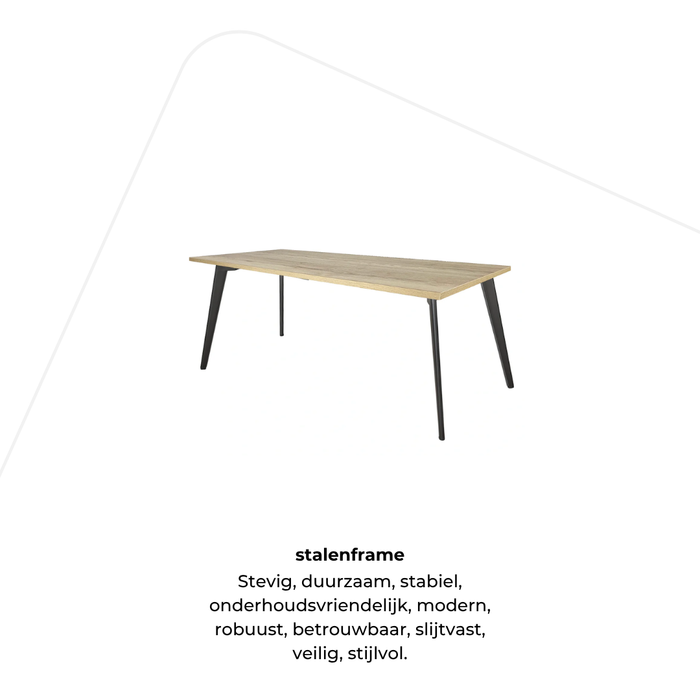Vergadertafel Vista - 180 x 80 cm