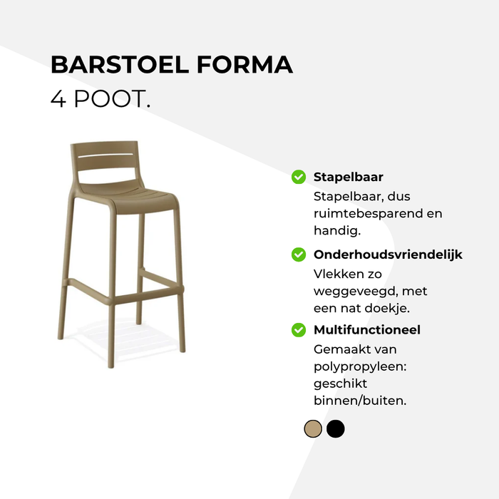 Barstoel Forma - 4 poot
