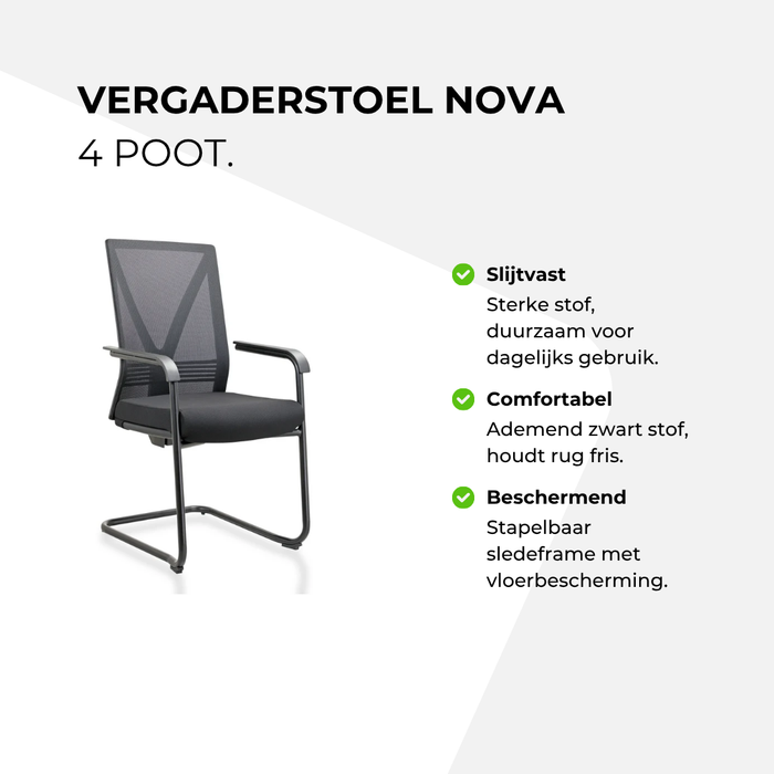 Vergaderstoel Nova – 4 poot