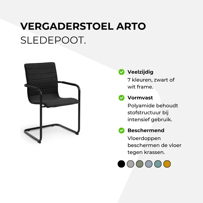 Vergaderstoel Arto - sledepoot