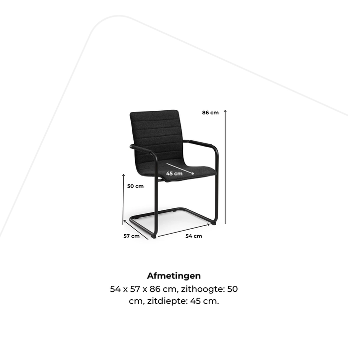 Vergaderstoel Arto - sledepoot