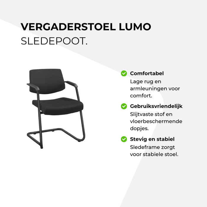 Vergaderstoel Lumo – sledepoot