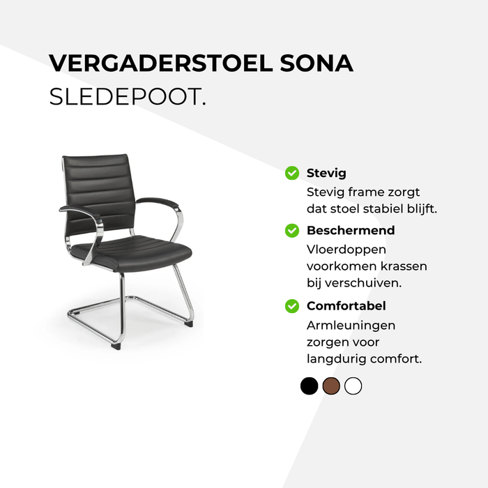 Vergaderstoel Sona – sledepoot