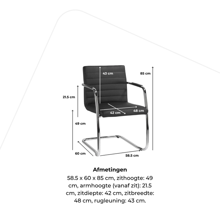 Vergaderstoel Intra – sledepoot
