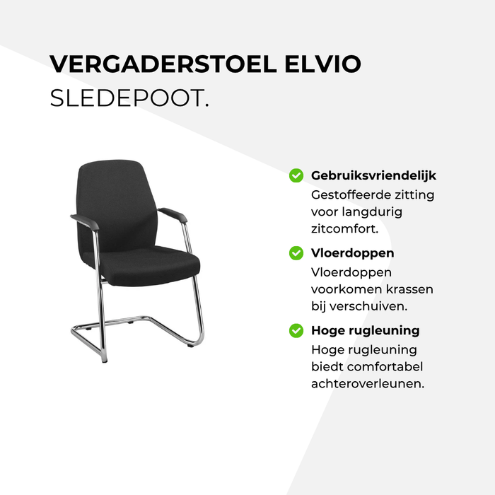Vergaderstoel Elvio – sledepoot