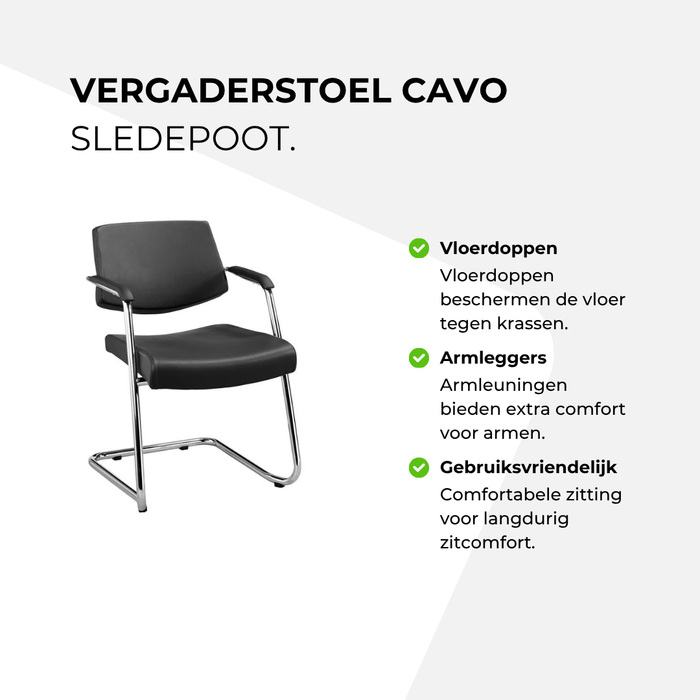Vergaderstoel Cavo – sledepoot