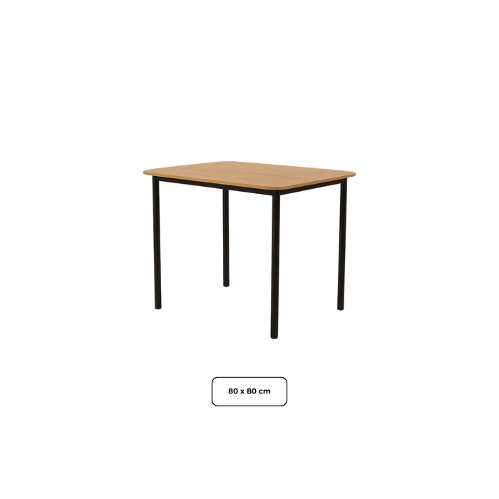 Tafel Flexio 80 x 80 cm - afgerond