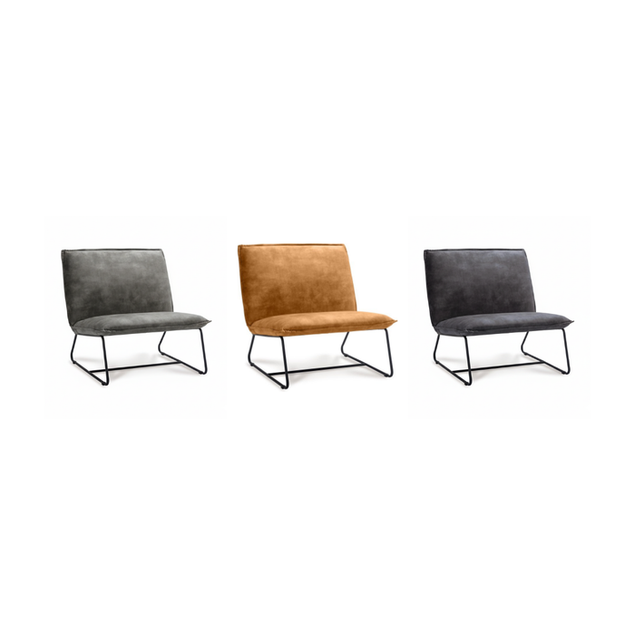 Fauteuil Firmo sledepoot - kunstleder 1,5 zits