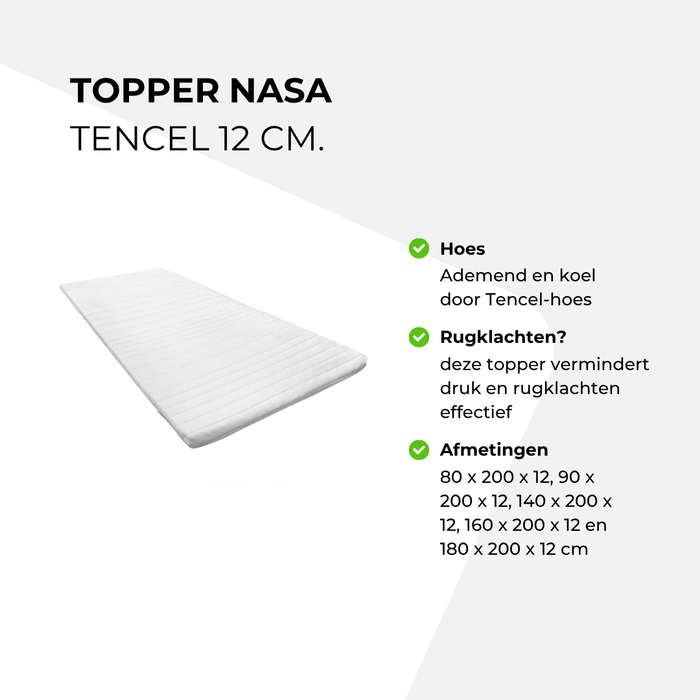 Topper Nasa Tencel 12cm