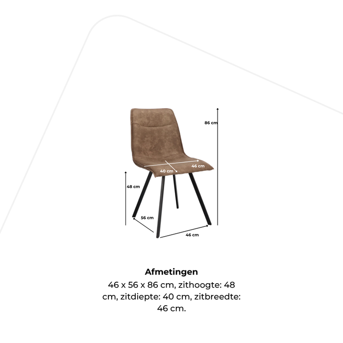 Dining room chair Boro basic shell 4 legs