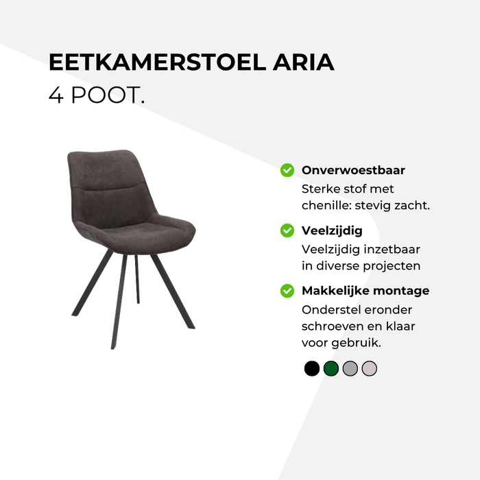 Eetkamerstoel Aria - 4 poot
