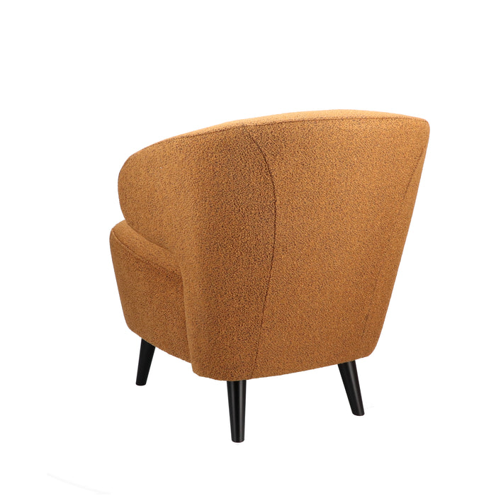 Fauteuil Dura velvet - houten poten