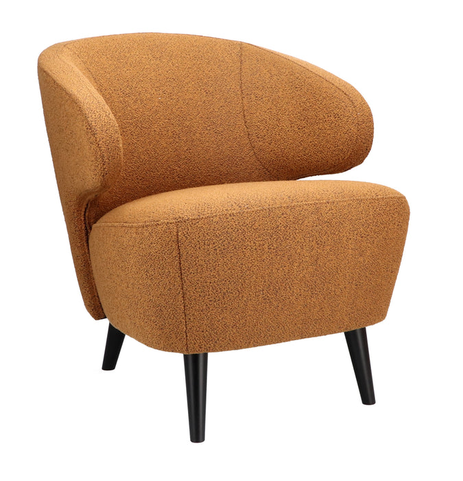 Fauteuil Dura velvet - houten poten