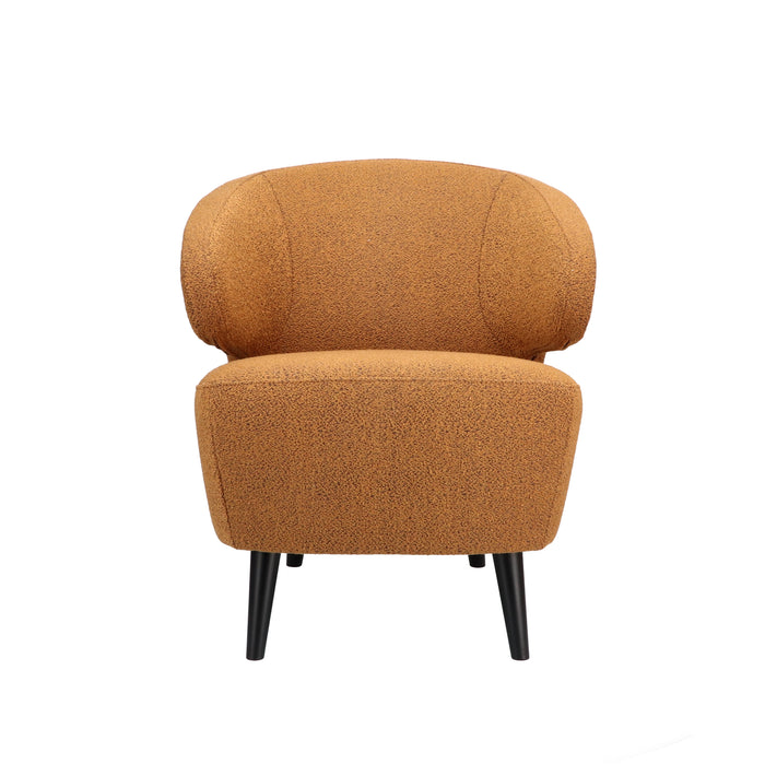 Fauteuil Dura velvet - houten poten