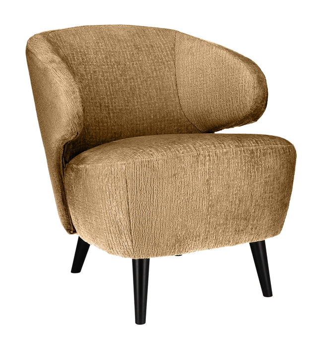 Fauteuil Dura velvet - houten poten