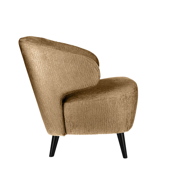 Fauteuil Dura velvet - houten poten