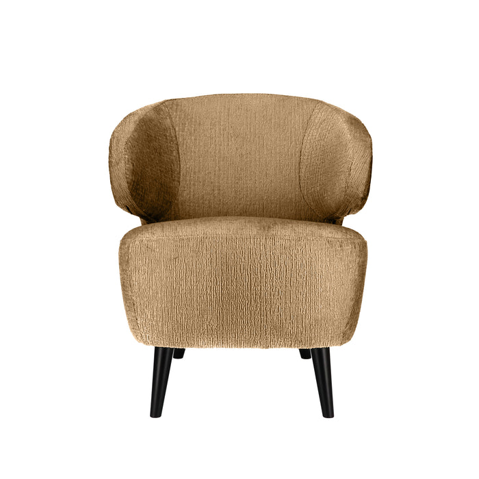 Fauteuil Dura velvet - houten poten