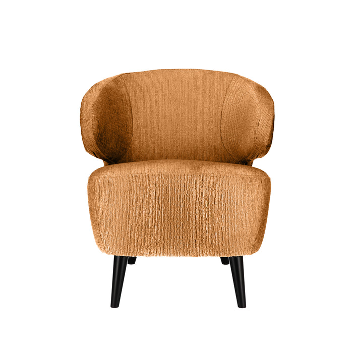 Fauteuil Dura velvet - houten poten