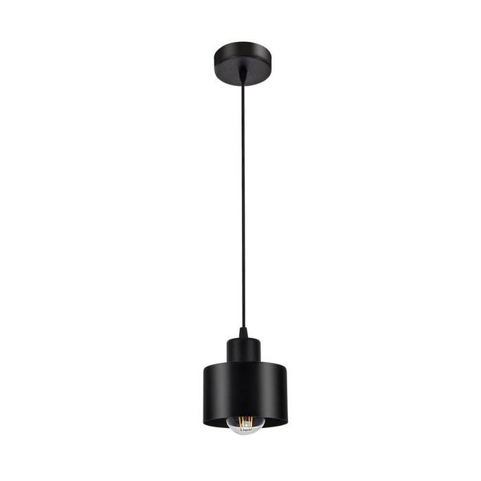 Lampa wisząca - 1 lampa metalowa czarna