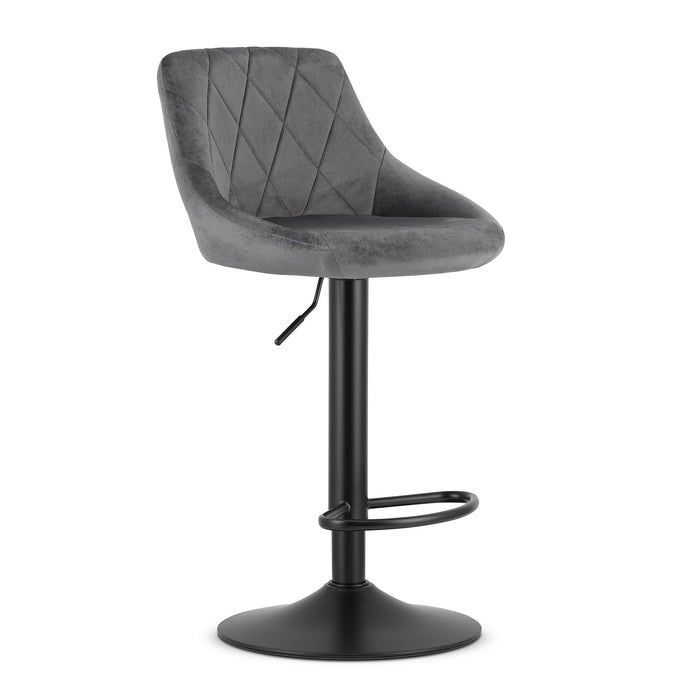 Barstoel Nero Velvet - trompetvoet